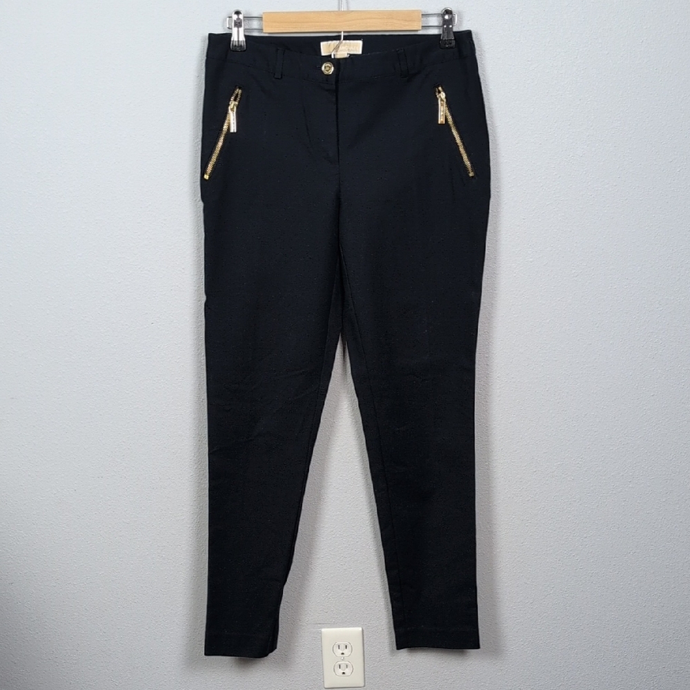 Michael Kors Black Trousers with Gold Details
